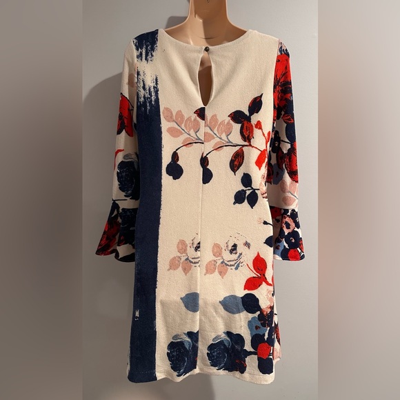 Anthropologie MAEVE Anthousai Floral Swing Sweater Dress size S - Picture 3 of 5